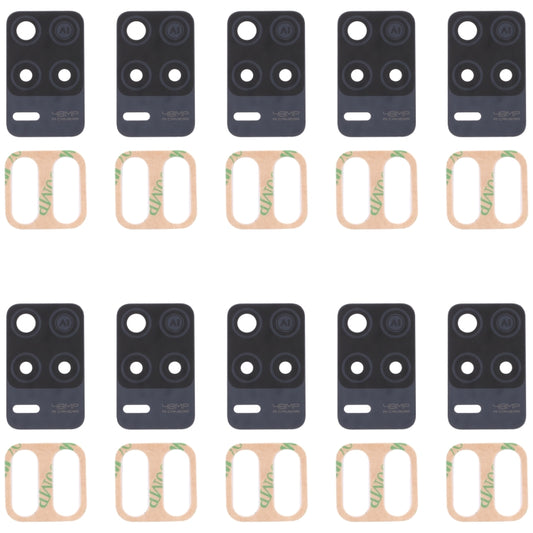 For OPPO Realme Q3 5G 10pcs Back Camera Lens, For OPPO Realme Q3 5G