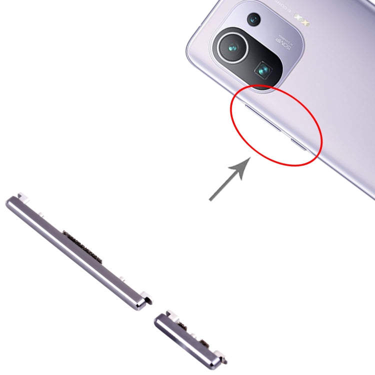 Power Button and Volume Control Button for Xiaomi Mi 11 Pro M2102k1AC, For Xiaomi Mi 11 Pro