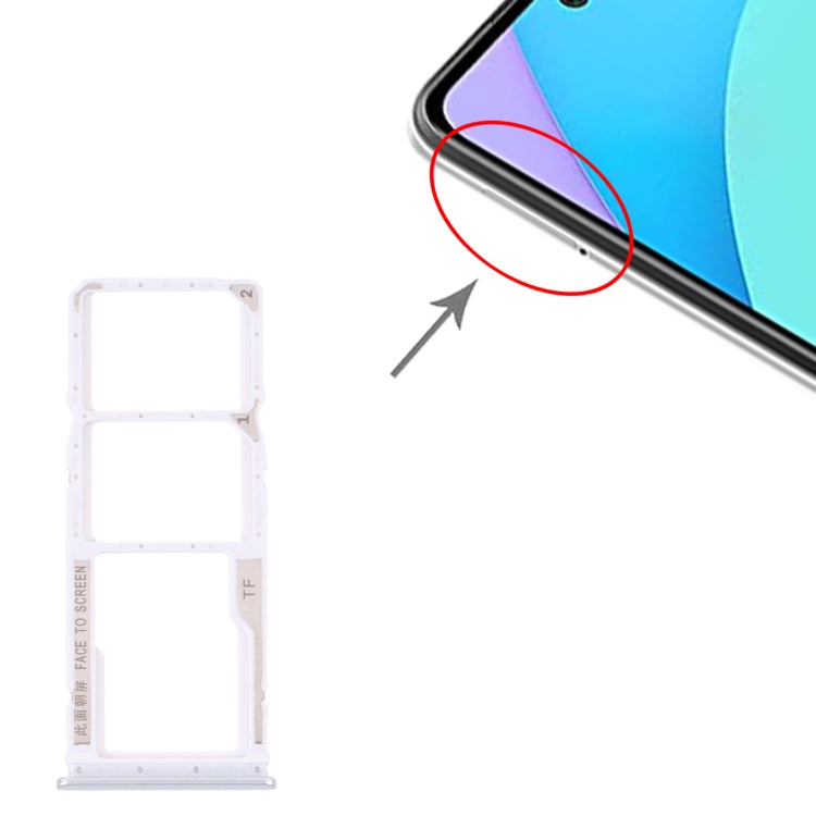 SIM Card Tray + SIM Card Tray + Micro SD card tray for Xiaomi Redmi 10/Redmi 10 Prime/Redmi Note 11 4G/Redmi 10 2022, For Xiaomi Redmi 10/Redmi 10 Prime/Redmi Note 11 4G/Redmi 10 2022