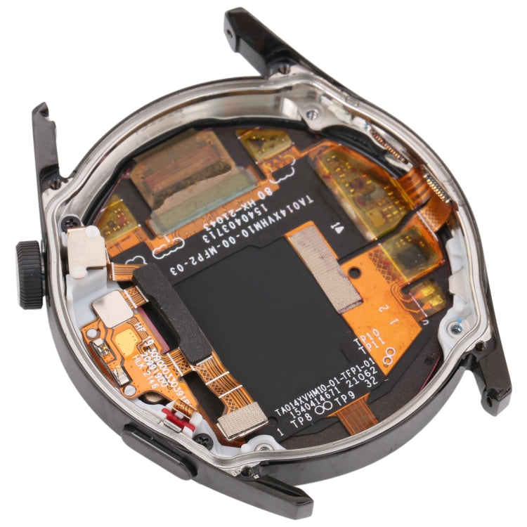 Dual Cable Edition Original LCD Screen and Digitizer Full Assembly With Frame for Huawei Watch GT 3 46mm JPT-B19, For Huawei Watch GT 3 46mm(Black), For Huawei Watch GT 3 46mm(Silver)