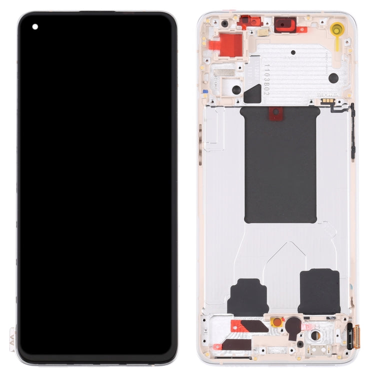 Original LCD Screen and Digitizer Full Assembly with Frame For OPPO Reno7 5G China PFJM10, For OPPO Reno7 5G China