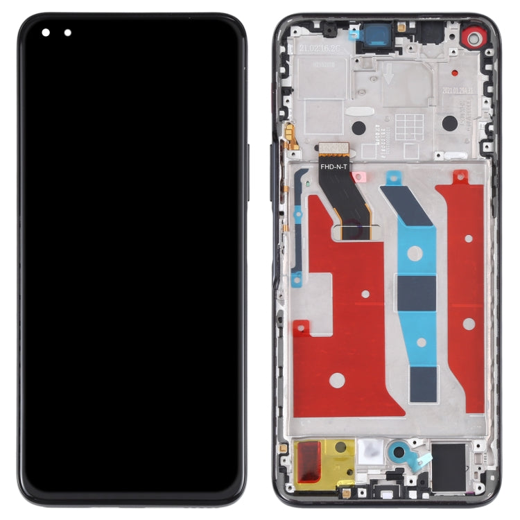 Original LCD Screen and Digitizer Full Assembly with Frame for Honor X20, For Honor X20, For Honor X20(Original)