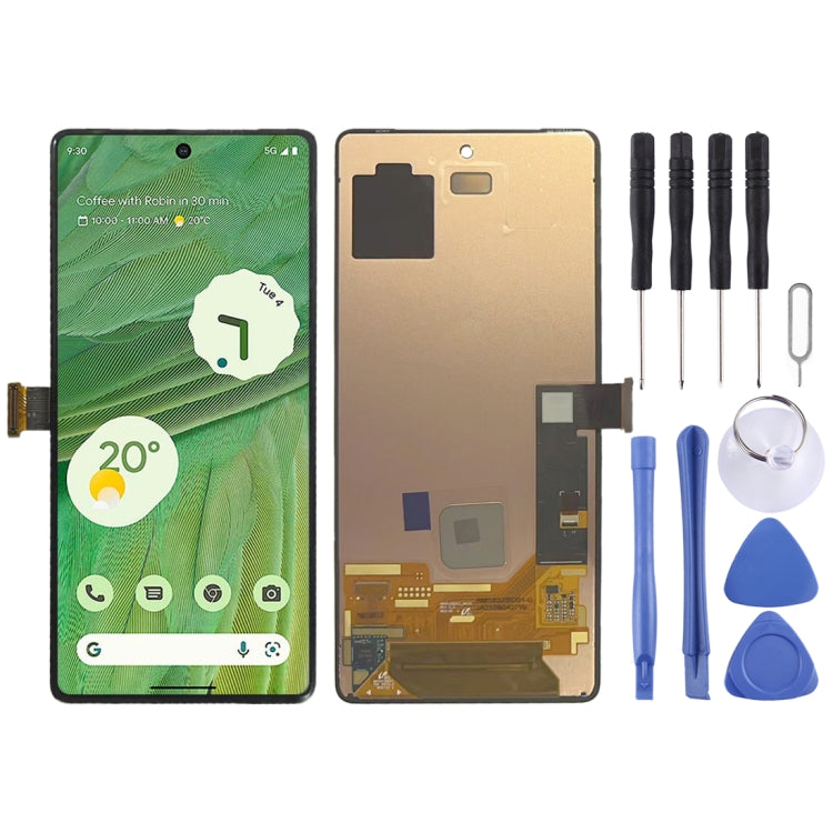 Original AMOLED LCD Screen For Google Pixel 7 GVU6C, GQML3 with Digitizer Full Assembly, For Google Pixel 7