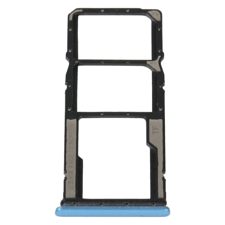 SIM Card Tray + SIM Card Tray + Micro SD Card Tray For Xiaomi Redmi 10A, For Xiaomi Redmi 10A