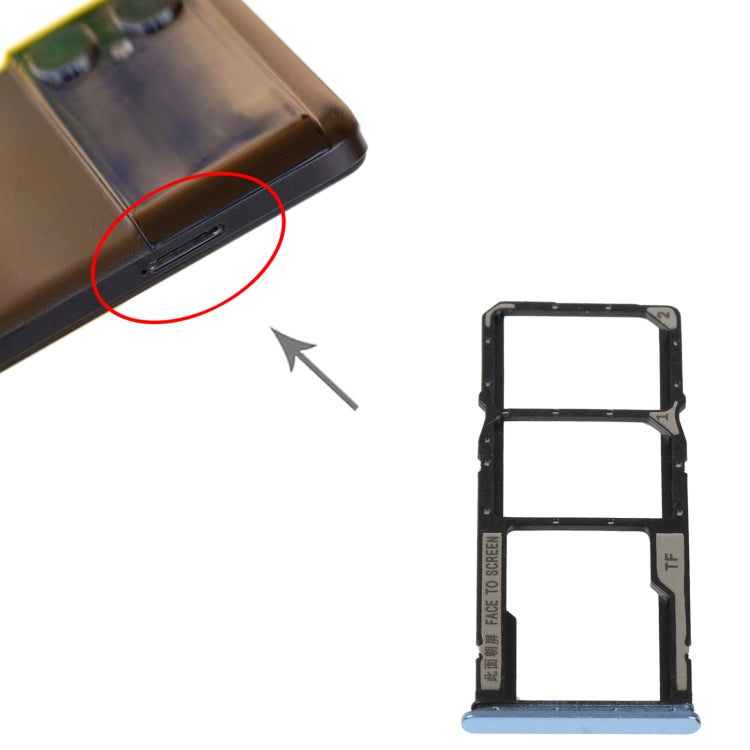 SIM Card Tray + SIM Card Tray + Micro SD Card Tray For Xiaomi Poco M4 5G/Poco M4 5G India/Redmi Note 11R, For Xiaomi Poco M4 5G/Poco M4 5G