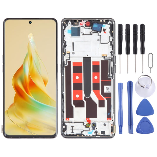 Original LCD Screen For OPPO Reno8 T 5G Digitizer Full Assembly with Frame, For OPPO Reno8 T 5G