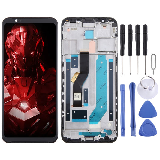For ZTE Nubia Red Magic 3s LCD Screen Digitizer Full Assembly with Frame, For ZTE Nubia RedMagic 3s