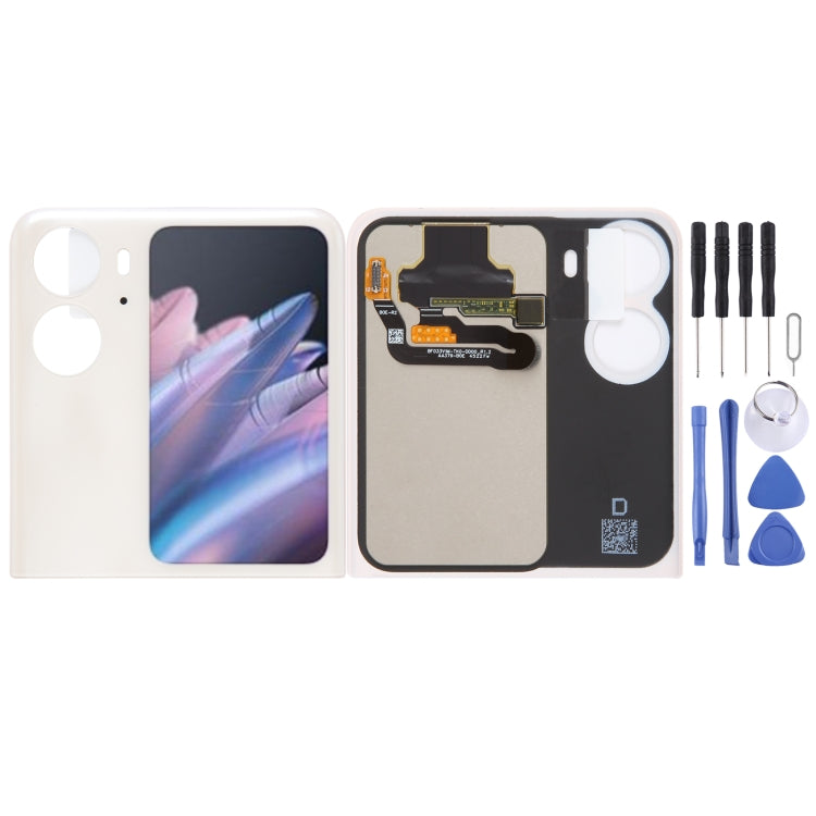 Original LCD Secondary Screen for OPPO Find N2 Flip With Digitizer Full Assembly, For OPPO Find N2 Flip (Purple), For OPPO Find N2 Flip(Secondary Screen), For OPPO Find N2 Flip (Black)