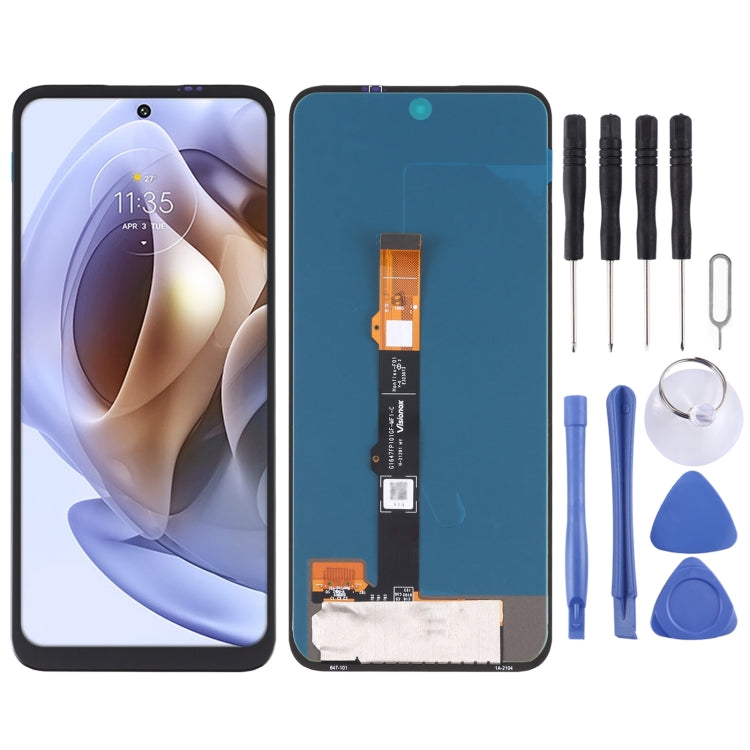 AMOLED Material  LCD Screen and Digitizer Full Assembly For Motorola Moto G42, For Motorola Moto G42