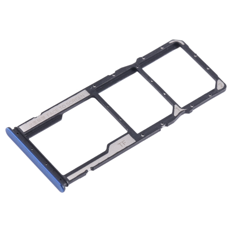 For Xiaomi Poco M4 Pro SIM Card Tray + SIM Card Tray + Micro SD Card Tray, For Xiaomi Poco M4 Pro, For Xiaomi Poco M4 Pro(Baby Blue)