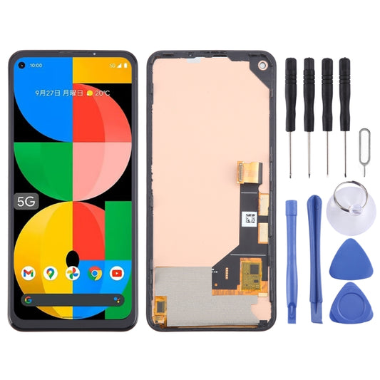 For Google Pixel 5a 5G G1F8F G4S1M TFT LCD Screen with Digitizer Full Assembly, Not Supporting Fingerprint Identification, For Google Pixel 5a 5G