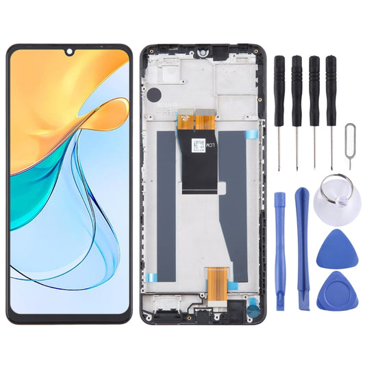 For ZTE Blade V50 Vita 8550 LCD Screen Digitizer Full Assembly with Frame, For ZTE Blade V50 Vita