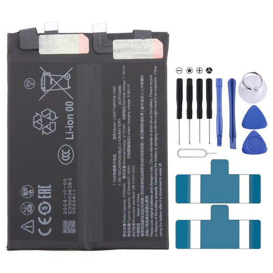 For ZTE Nubia Red Magic 9 Pro+ NX769J Li3927T89P8h613485 2700mAh Battery Replacement, For ZTE Nubia RedMagic 9 Pro+