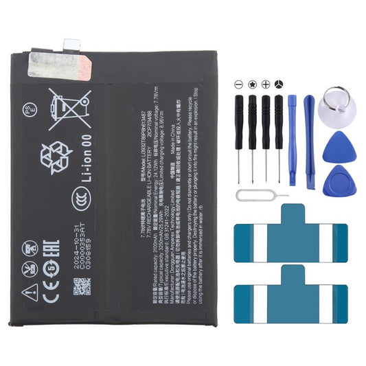 For ZTE Nubia Red Magic 9 Pro Li3932T89P8h613487 3250mAh Battery Replacement, For ZTE Nubia RedMagic 9 Pro