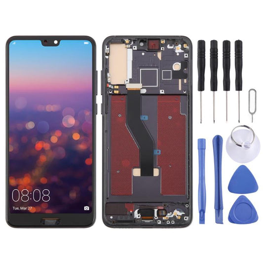 For Huawei P20 Pro TFT LCD Screen Digitizer Full Assembly with Frame, Not Supporting Fingerprint Identification, For Huawei P20 Pro(TFT)