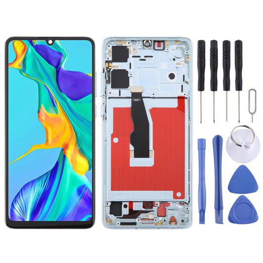 For Huawei P30 TFT LCD Screen Digitizer Full Assembly with Frame, Not Supporting Fingerprint Identification, For Huawei P30 (TFT)