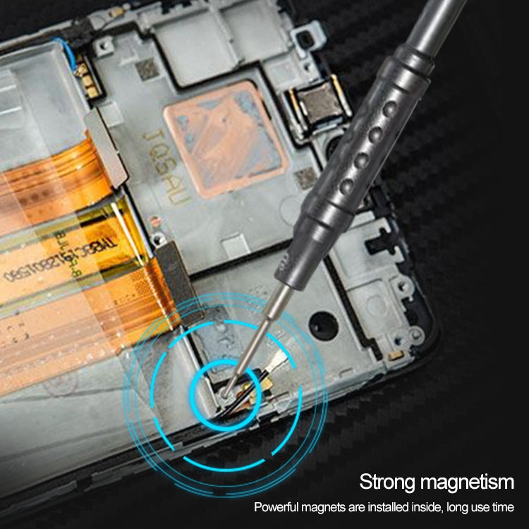 XL-655 3D Non-slip Hollow Cross Tip Middle Bezel 2.5 Screwdriver, XL-655 Middle Bezel 2.5