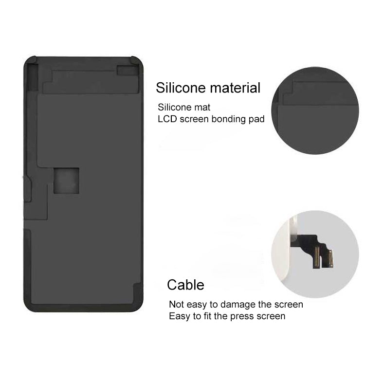 XHZC LCD Screen No Overturning Flex Cable Fit Mat Glue Removal Mould for iPhone 11 Pro Max, For iPhone 11 Pro Max