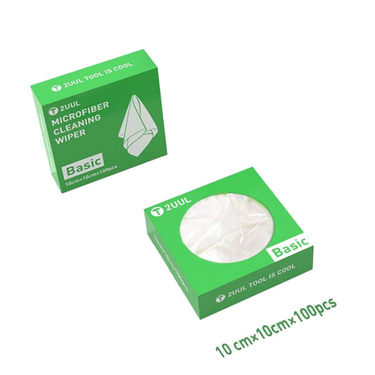 2UUL 10x10cm Microfiber Cleaning Wiper Antistatic Dust-Free Cloth, 2UUL 10x10cm