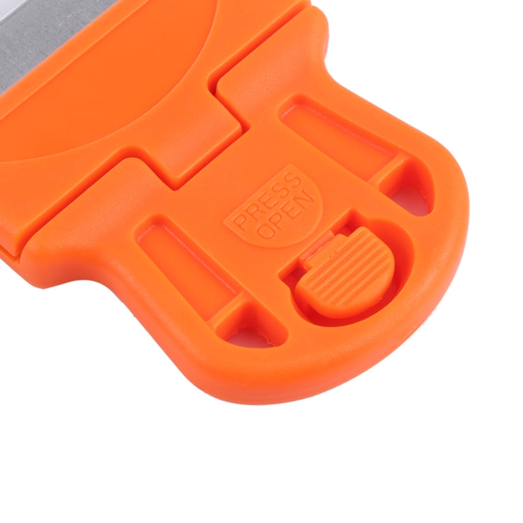 Glue Remover Squeegee Sticker Cleaner Plastic Handle Scraper, Mini Glue Remover Squeegee (Orange), Mini Glue Remover Squeegee(Yellow)