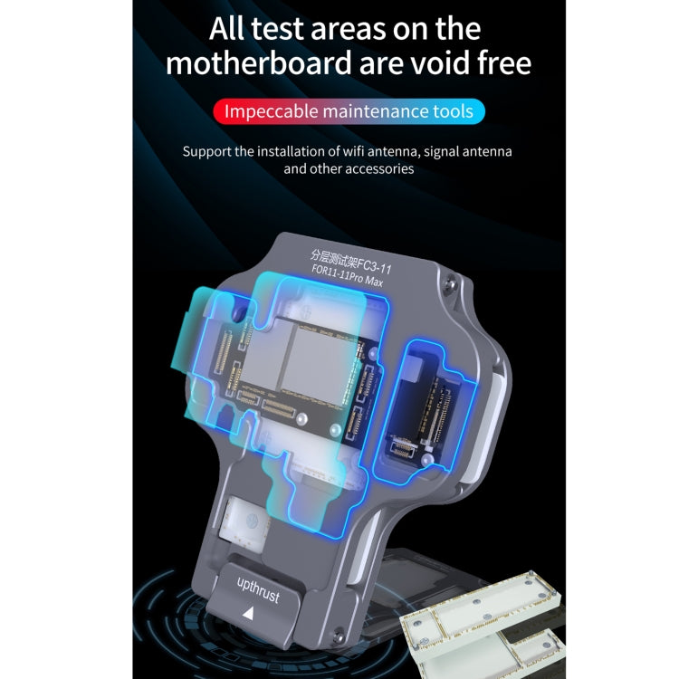 Aixun FC3-11 Mainboard Layered Testing Fixture for iPhone 11/11 Pro/11Pro Max, Aixun FC3-11