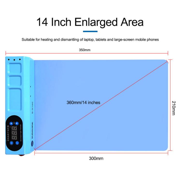 SUNSHINE S-918E LCD Screen Removal Treasure Mobile Phone Repair Heating Pad, EU Plug, SUNSHINE S-918E(EU Plug)