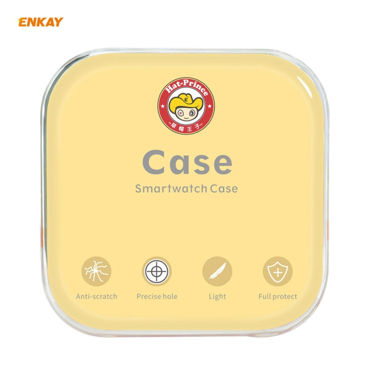 For Samsung Galaxy Watch 3 41mm 2 in 1 ENKAY Hat-Prince Electroplate Soft TPU Case + 0.2mm 9H 2.15D Curved Edge Tempered Glass Film