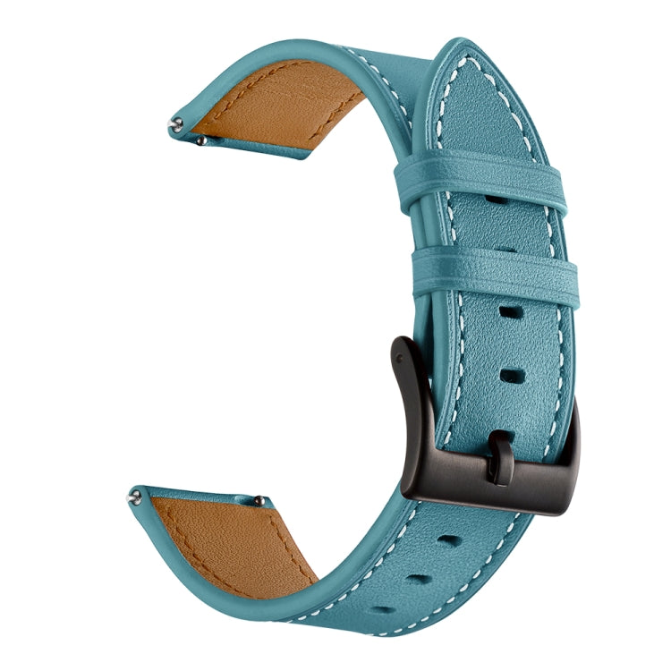 First Layer Leather Car Line Solid Color Watch Strap, For Amazfit GTR 3 / GTR 3 Pro, For Amazfit GTS 3 / GTS 2e