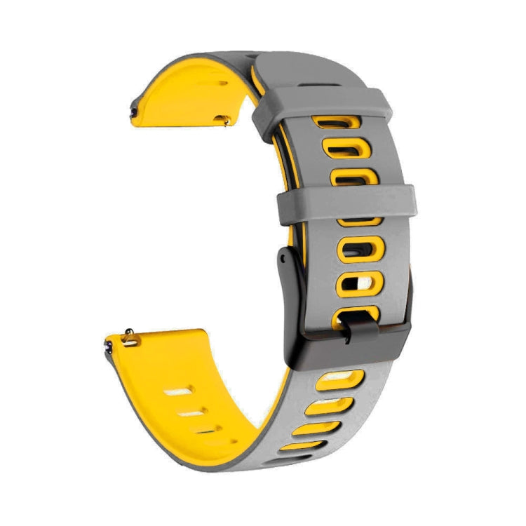 20mm Mixed-Color Silicone Strap, For Samsung Galaxy Watch 3 41mm, For Samsung Galaxy Watch Active 2 40mm