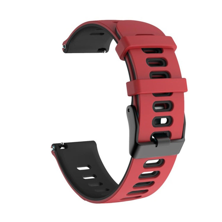 20mm Mixed-Color Silicone Strap, For Samsung Galaxy Watch 3 41mm, For Samsung Galaxy Watch Active 2 40mm