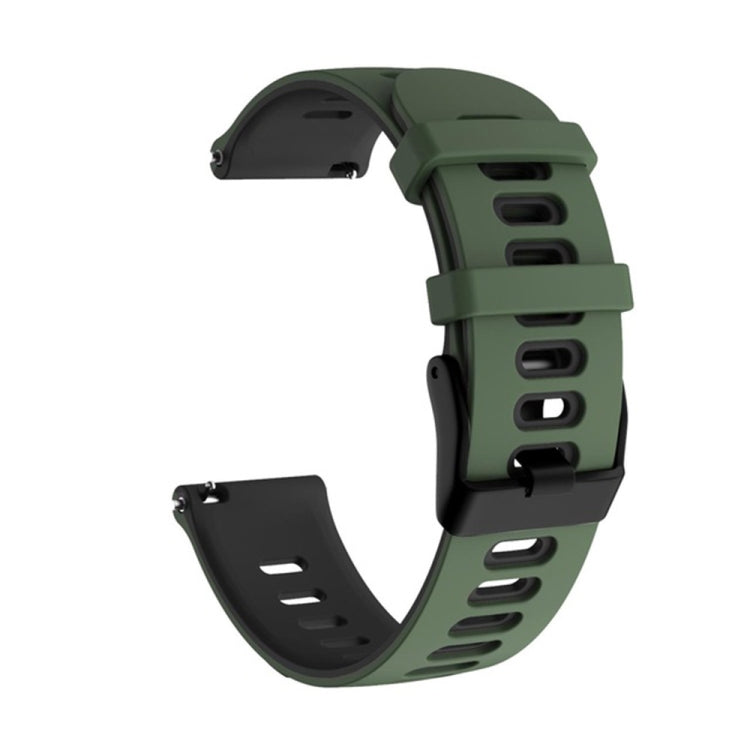 20mm Mixed-Color Silicone Strap, For Samsung Galaxy Watch 3 41mm, For Samsung Galaxy Watch Active 2 40mm