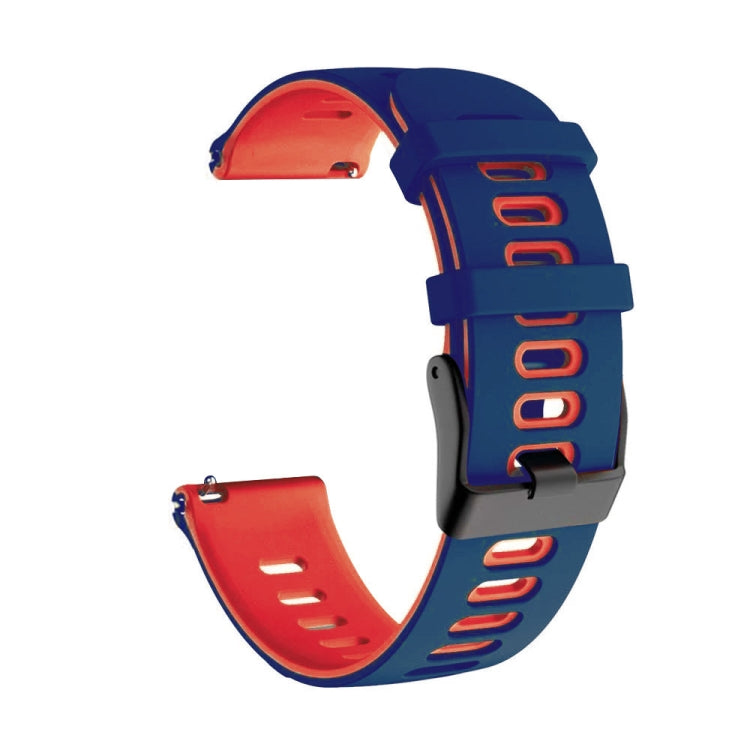 20mm Mixed-Color Silicone Strap, For Samsung Galaxy Watch 3 41mm, For Samsung Galaxy Watch Active 2 40mm