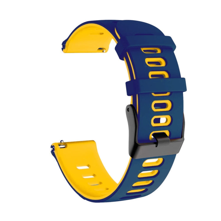 20mm Mixed-Color Silicone Strap, For Samsung Galaxy Watch 3 41mm, For Samsung Galaxy Watch Active 2 40mm