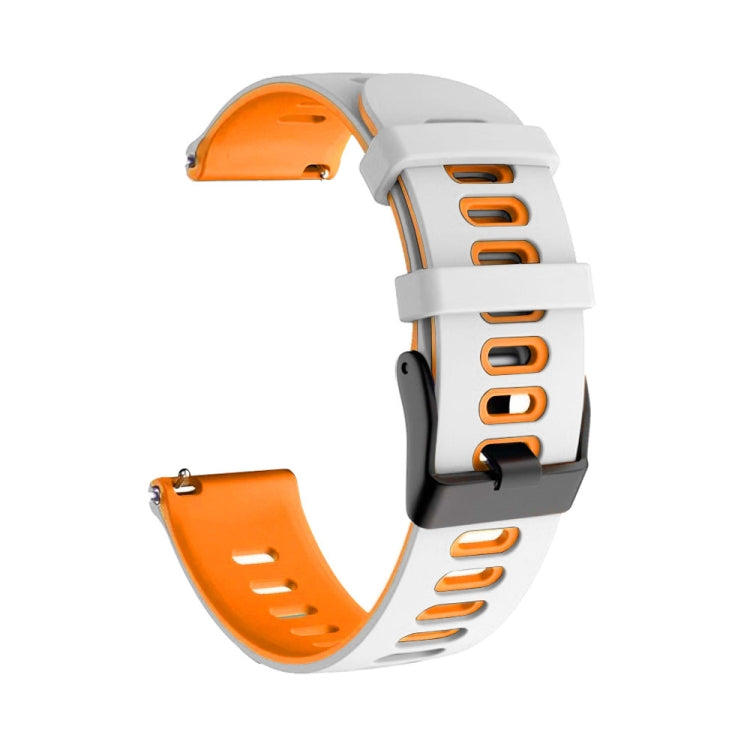 20mm Mixed-Color Silicone Strap, For Samsung Galaxy Watch 3 41mm, For Samsung Galaxy Watch Active 2 40mm