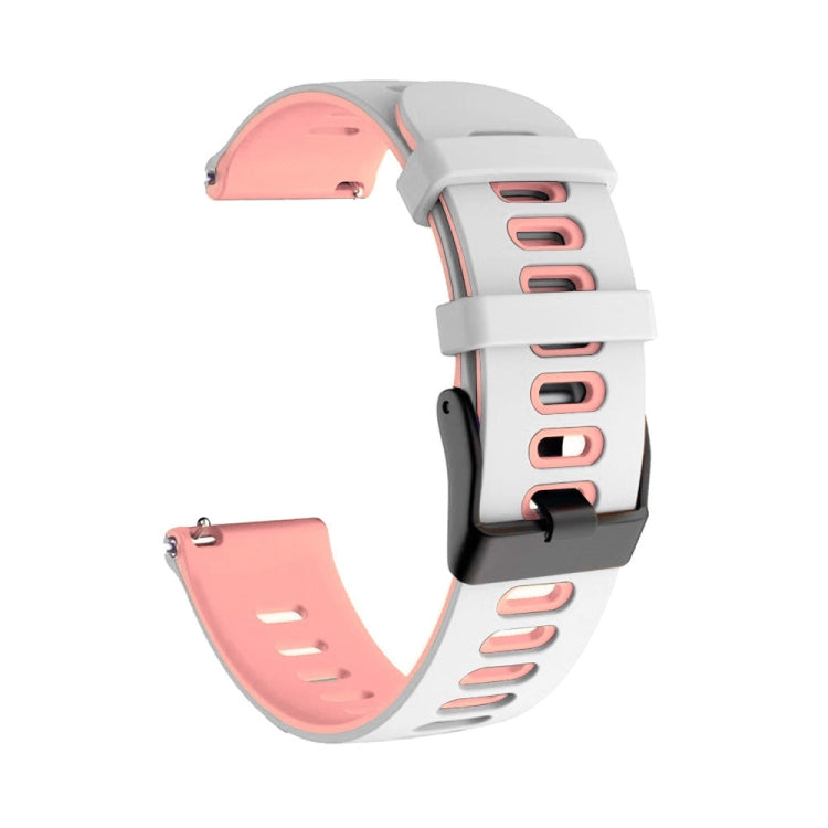 20mm Mixed-Color Silicone Strap, For Samsung Galaxy Watch 3 41mm, For Samsung Galaxy Watch Active 2 40mm