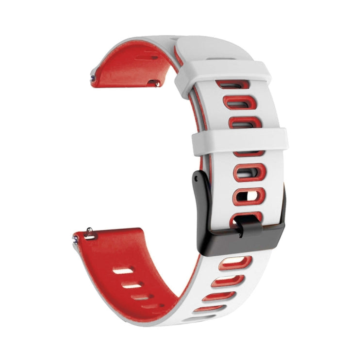 20mm Mixed-Color Silicone Strap, For Samsung Galaxy Watch 3 41mm, For Samsung Galaxy Watch Active 2 40mm