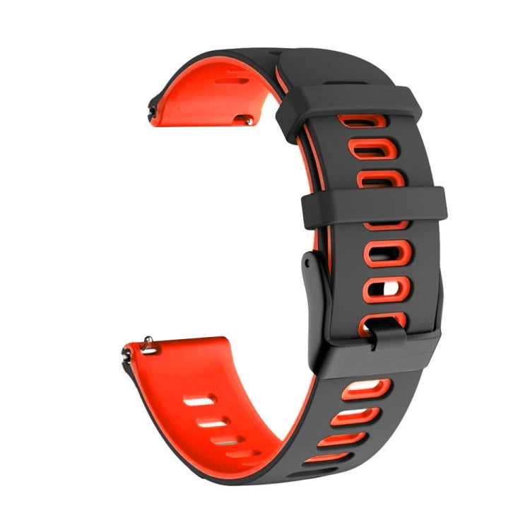 20mm Mixed-Color Silicone Strap, For Samsung Galaxy Watch 3 41mm, For Samsung Galaxy Watch Active 2 40mm