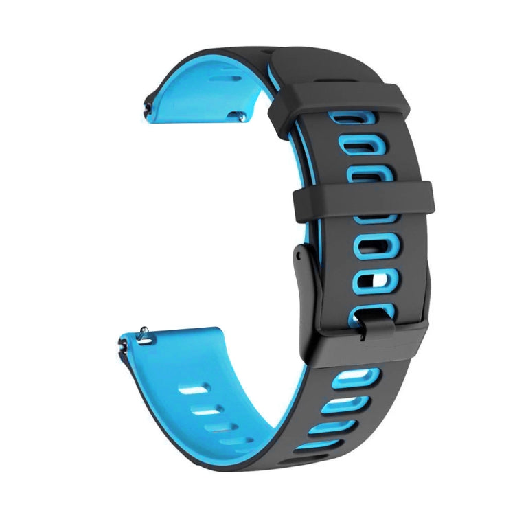 20mm Mixed-Color Silicone Strap, For Samsung Galaxy Watch 3 41mm, For Samsung Galaxy Watch Active 2 40mm