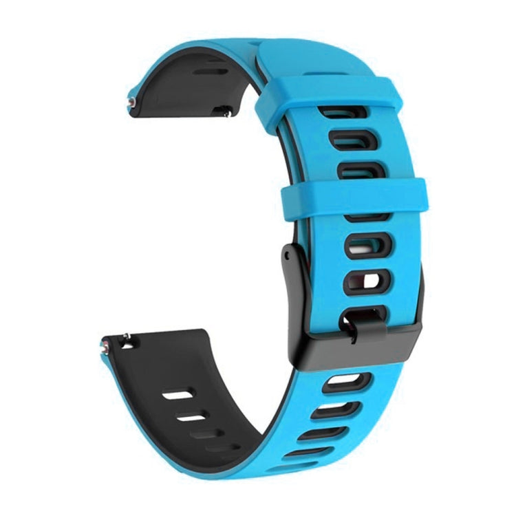 20mm Mixed-Color Silicone Strap, For Samsung Galaxy Watch 3 41mm, For Samsung Galaxy Watch Active 2 40mm