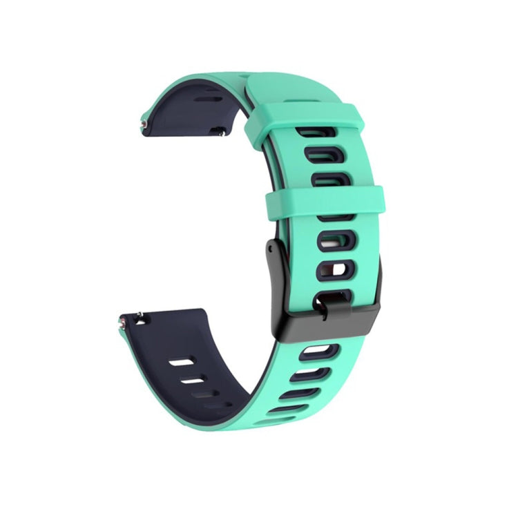 20mm Mixed-Color Silicone Strap, For Samsung Galaxy Watch 3 41mm, For Samsung Galaxy Watch Active 2 40mm