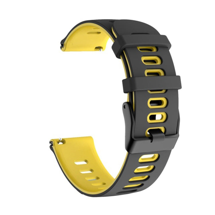 20mm Mixed-Color Silicone Strap, For Samsung Galaxy Watch 3 41mm, For Samsung Galaxy Watch Active 2 40mm