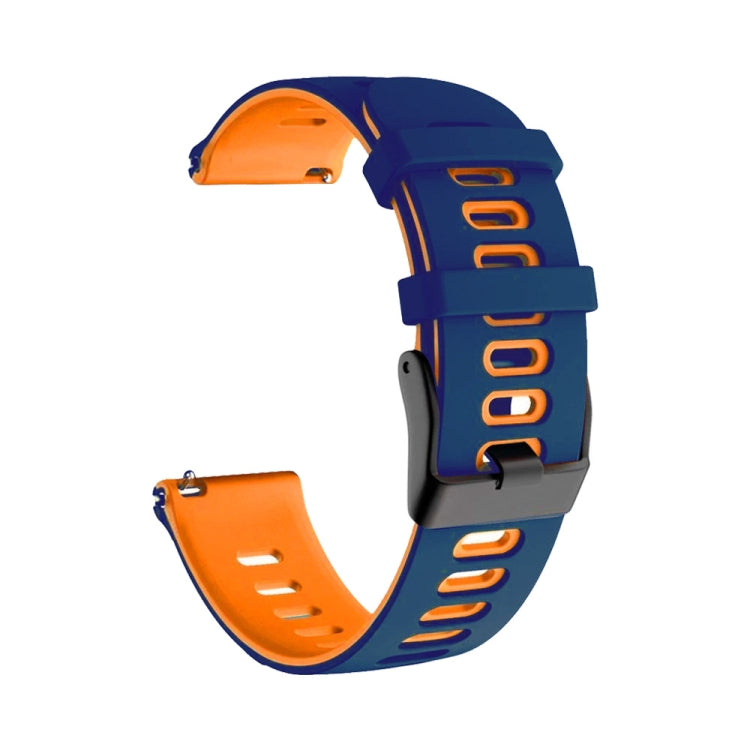 20mm Mixed-Color Silicone Strap, For Samsung Galaxy Watch 3 41mm, For Samsung Galaxy Watch Active 2 40mm