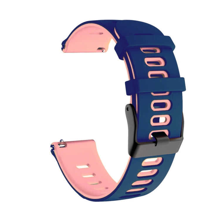 20mm Mixed-Color Silicone Strap, For Samsung Galaxy Watch 3 41mm, For Samsung Galaxy Watch Active 2 40mm