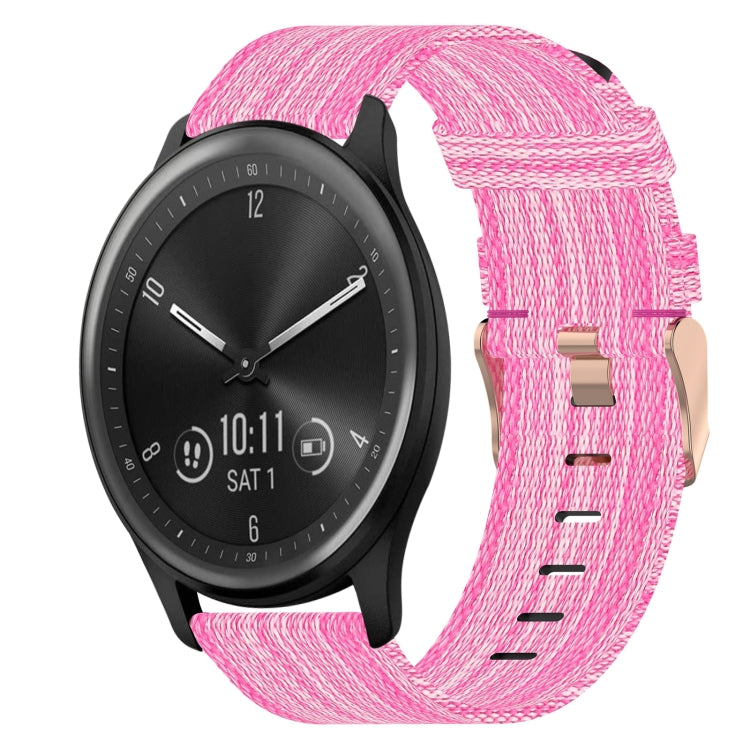 20mm Nylon Woven Watch Band, For Garmin Garminmove Style, For Garmin Vivomove, For Garmin Vivomove HR Sport, For Garmin Vivoactive 3, For Garmin Vivoactive3 Music, For Garmin Forerunner 245