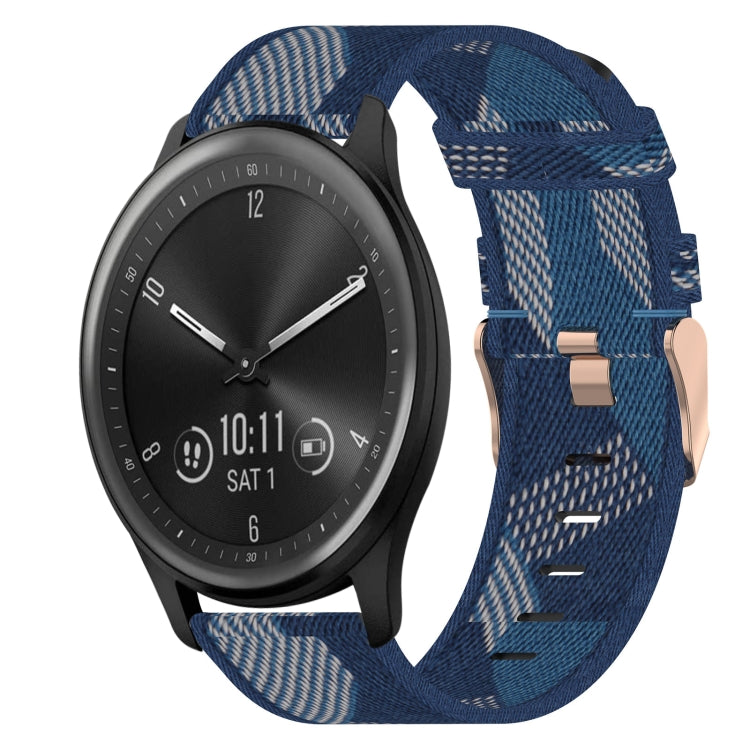 20mm Nylon Woven Watch Band, For Garmin Garminmove Style, For Garmin Vivomove, For Garmin Vivomove HR Sport, For Garmin Vivoactive 3, For Garmin Vivoactive3 Music, For Garmin Forerunner 245