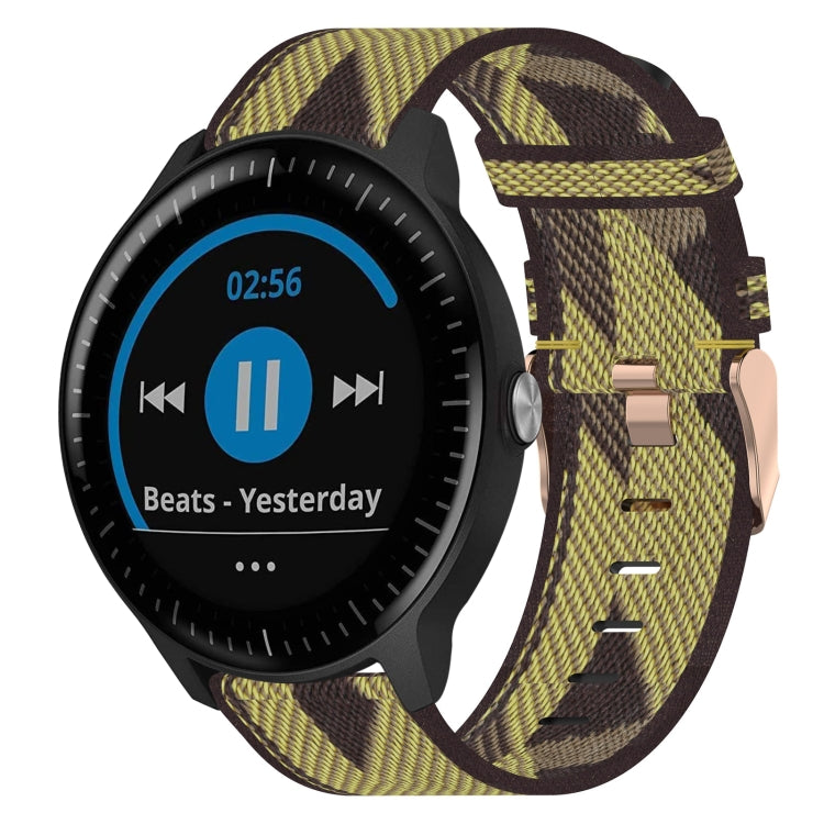 20mm Nylon Woven Watch Band, For Garmin Garminmove Style, For Garmin Vivomove, For Garmin Vivomove HR Sport, For Garmin Vivoactive 3, For Garmin Vivoactive3 Music, For Garmin Forerunner 245