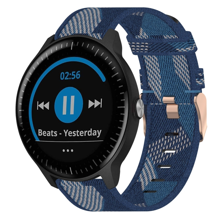 20mm Nylon Woven Watch Band, For Garmin Garminmove Style, For Garmin Vivomove, For Garmin Vivomove HR Sport, For Garmin Vivoactive 3, For Garmin Vivoactive3 Music, For Garmin Forerunner 245