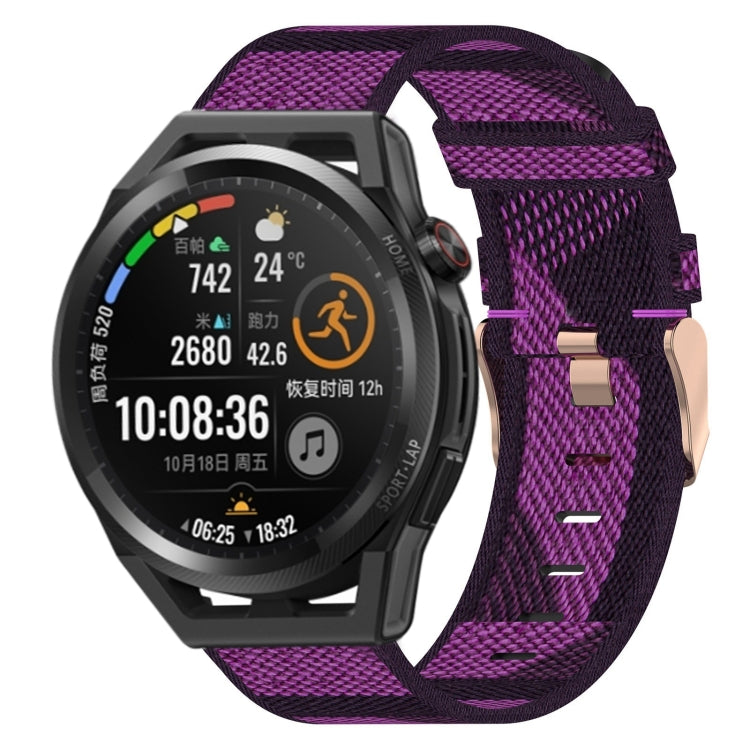 22mm Nylon Woven Watch Band, For Huawei Watch GT3 Pro 46mm, For Huawei Watch GT3 46mm, For Huawei Watch GT Runner, For Huawei Watch 3, For Huawei Watch 3 Pro, For Huawei GT2 Pro