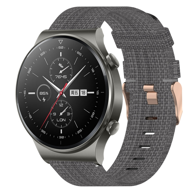 22mm Nylon Woven Watch Band, For Huawei Watch GT3 Pro 46mm, For Huawei Watch GT3 46mm, For Huawei Watch GT Runner, For Huawei Watch 3, For Huawei Watch 3 Pro, For Huawei GT2 Pro
