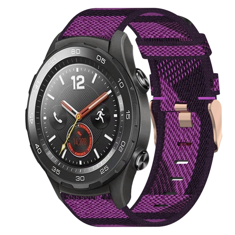 20mm Nylon Woven Watch Band, For Huawei Watch GT3 Pro 43mm, For Huawei Watch GT3 42mm, For Huawei Watch GT2 42mm, For Huawei Watch 2, For Honor Watch ES, For Honor MagicWatch2 42mm